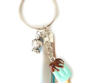 Keychain ~ ice mint chocolate Eskimos
