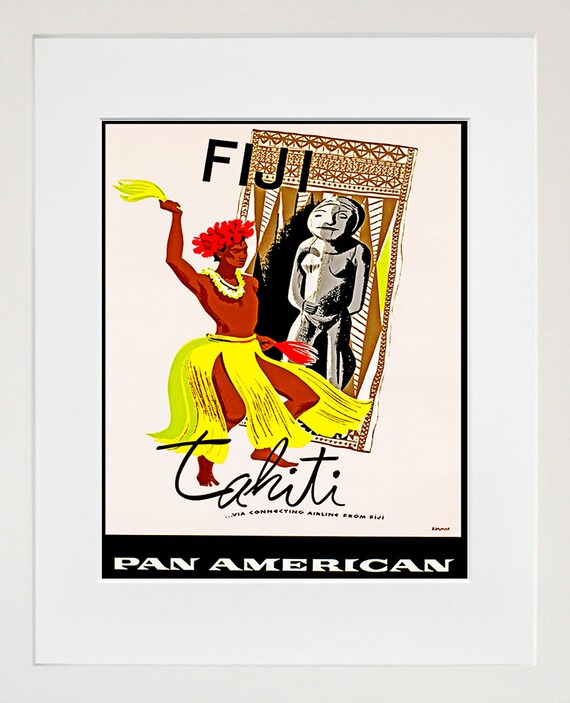 Travel Poster Fiji Art Print Vintage Home Decor ZT116 Travel Poster Fiji Art Print Vintage Home Decor ZT116
