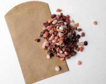 Decorative Rocks / Natural Pink Rock / Small Craft Stones / Fairy Garden Gravel / Miniature Pebbles