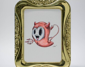 Patrick the Ghost Original Watercolor Painting