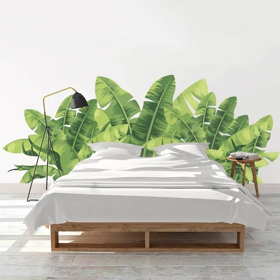 Vinyl Wall Decal Banana Leaves