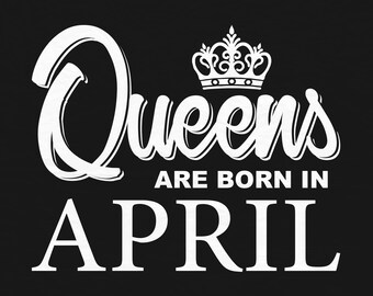 Download Born in april svg | Etsy