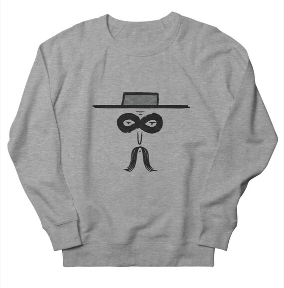 El Bandito - Men's / Women's - Unisex Sweatshirt - Oatmeal / Green / Pink / Grey by Oliver Lake - iOTA iLLUSTRATiON