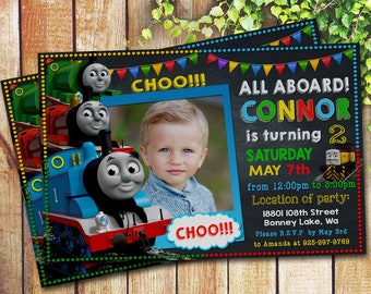 Thomas Train Invitation, Thomas Train Birthday, Thomas Train Birthday Invitation, Thomas Train Party, Thomas Train Printable, Thomas, Train
