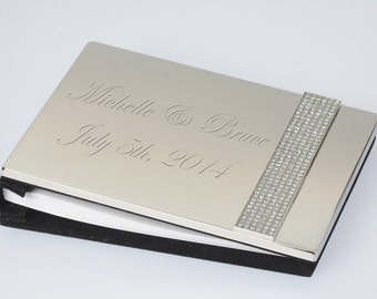 Glitter Galore Guest Book with Free Engraving