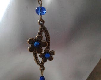 Blue Flower Earrings