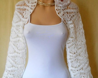 LIQUIDATION Stock 30% OFF Bridal Shrug Bolero Wedding Bridesmaid Accessories Hand Knitted Crochet Elegant Jacket Cardigan Women Capelet