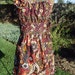 Fall Apron/ Women’s Apron/ Thanksgiving Apron/ Paisley Floral Red, Orange, Gold Yellow, Black White Polka Dots