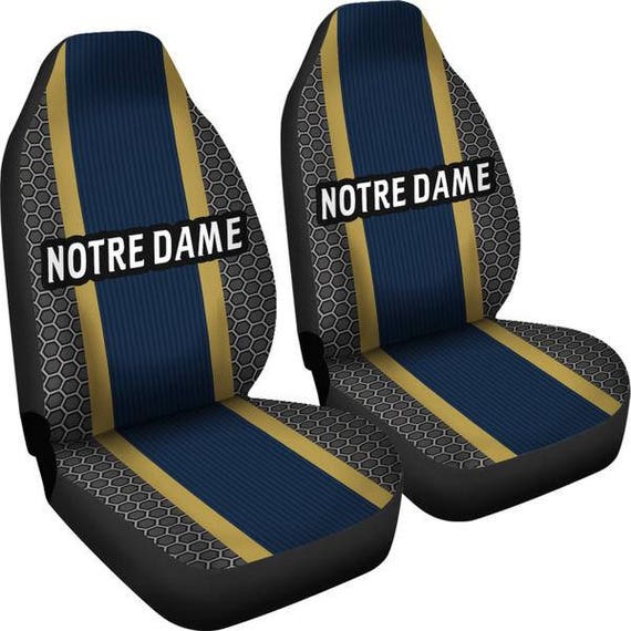 Notre Dame Fighting Irish Football Micro Fiber Auto Seat Notre Dame Fighting Irish Football Micro Fiber Auto Seat Covers Suv Truck Customizable Personalized