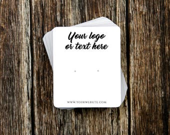 Custom Earring Cards | Rounded Rectangle | Jewelry Display Cards | SH015EA