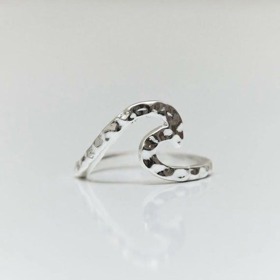 Wave Ring - Sterling Silver -DD CUSTOM JEWELRY - handmade - sea lover- fashionable - unisex - beach life