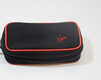 vintage virgin amenity bag - airline memorabilia - airline bag - amenity kit