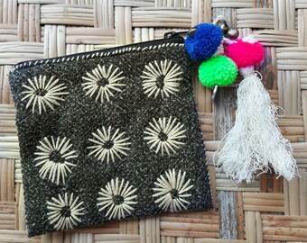 Handmade cotton coin purse