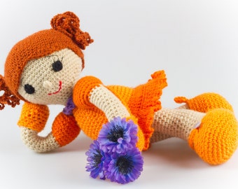 Crochet Doll Pattern Amigurumi Girl Pattern Crochet Girl Pattern Crochet Baby Toy Amigurumi Doll Casey Crochet Toy Pattern Easy Crochet P030