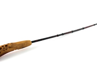 Leather riding crop - Kangaroo leather braided spanking rod, BDSM punishment adult toy, Mature