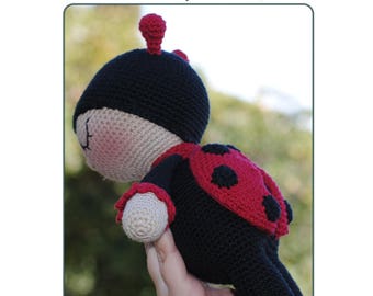 Amigurumi pattern - ladybug crochet pattern - Amigurumi animal - Pdf download - Pattern Pdf - Softy ladybug - crochet amigurumi pattern