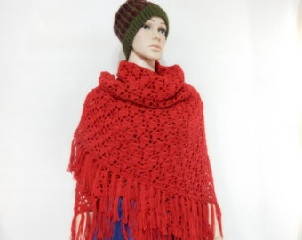 red scarf long marsala scarf red sheer shawl dark red beach