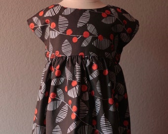 Cap sleeve toddler girls’ dress