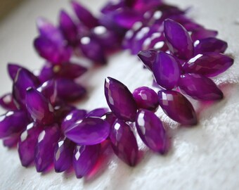 Purple chalcedony dew drops