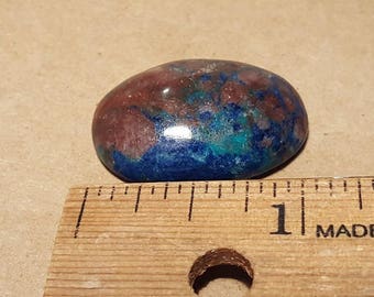 Beautiful Polished Ajoite Shattuckite Cabochon