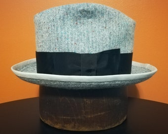 Stitched Cloth Hat - 7 3/8 - 1920s Style