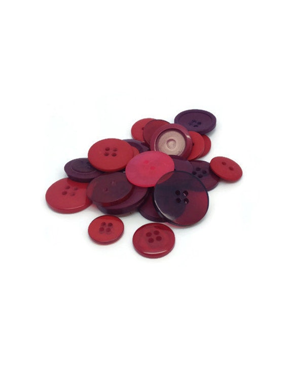 Large red buttons red button mix sewing supplies cardmaking