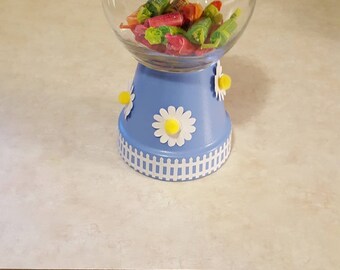 Daisy Gumball Machine Candy Dish
