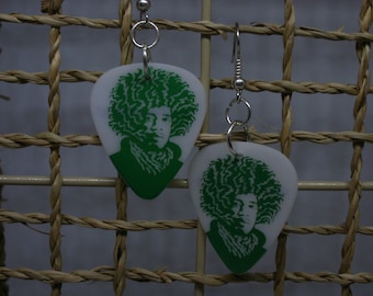 Jimi Hendrix Guitar Pick Earrings