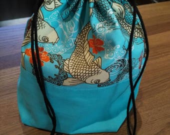 Drawstring Knitting Project Bag - Coy