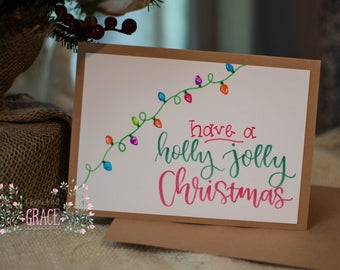 5x7 Holly Jolly Christmas Card