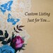 Custom Listing - (Black Glitter Cardstock 5.75" & Red Glitter Cardstock 6.5")