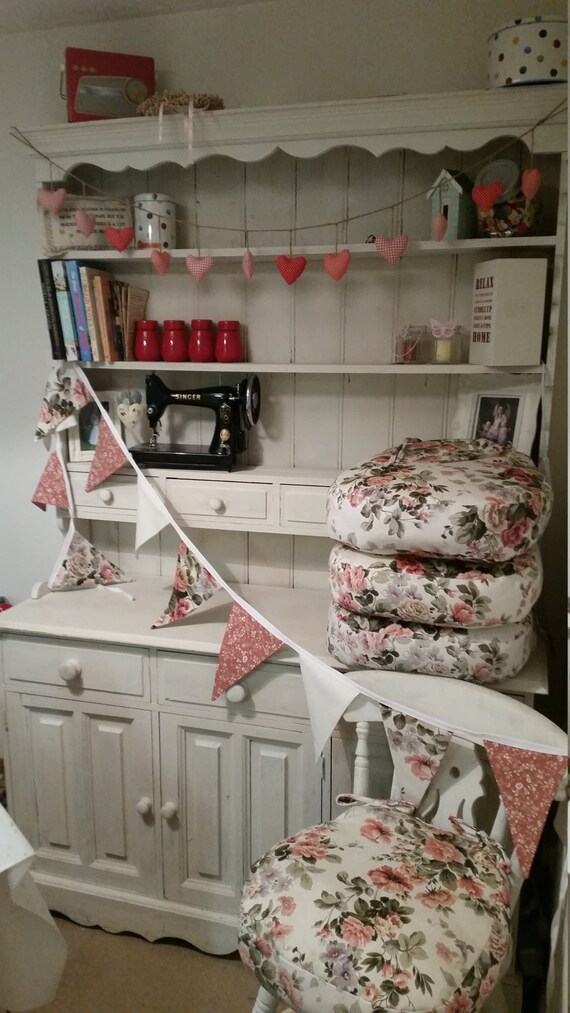 Items similar to Seat cushions SHABBY CHIC Chair cushions Pads Dining