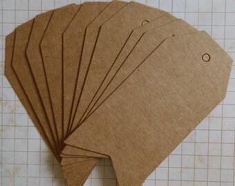 20 American tags in kraft paper