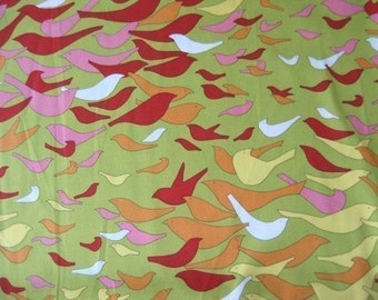 Alexander Henry Aviary Green OOP Fabric - Half Yard