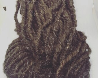 Pure alpaga handspun yarn art yarn for knitting crocheting and weaving