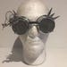 Chrome Steampunk Spikey Goggles, Retro Cosplay Mad Max Eyewear With Mesh Lenses And Double Eye Loupe Suit Fancy Dress, Comic-com Burning Man