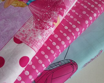 Barbie Fabric,Patches, Beads or Malibu Cotton Fabric