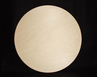 14" Solid Wood Circle Cutout,Wooden Circle Cutout,Unfinished Wooden Circle,Unfinished Wood Circle, Solid Baltic Birch Wood Circle