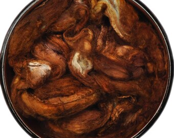 Hand painted Silk Hankies Mawata - Silk spinning / knitting / felting fiber, 17 g - Tarqeq