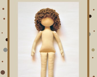 PDF, Anna Doll, Cloth Doll Pattern,PDF Sewing Tutorial,Soft Doll Pattern