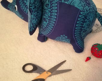 Elephant Plushie ~ Blue Mandala