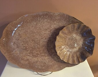 Handmade Platter and Bowl