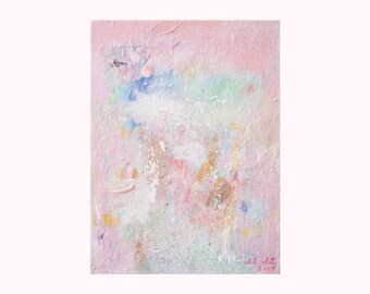 What It Means To See: ORIGINAL abstract painting, Small 9x12 on stretched canvas, Contemporary Modern Art, Wall Art Home Decor, Canvas Art