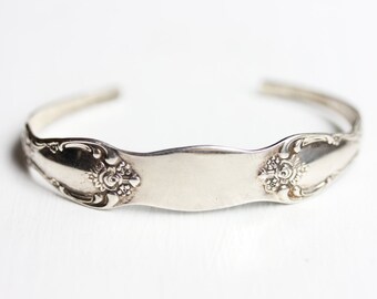 Spoon Bracelet Silver, Silver Spoon Bracelet, Adjustable Silver Bracelet, Oneida Bracelet, Silver Cuff Bracelet, Spoon Bracelet, Bracelet