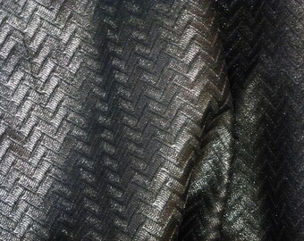 Leather 8"x10" PEWTER Shimmer ZIG ZAG Embossed Cowhide 2.5-2.75 oz/ 1-1.1 mm PeggySueAlso™ E1120-01 Limited *