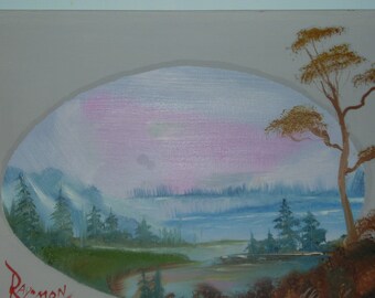 Oil Painting No: 011- Peaceful View.