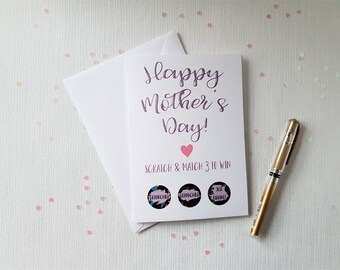 Funny Mothers Day Scratch Off Card, Grandma Card, Gran Card, Joke Card, Mum Card, Mom Card, Funny Card, Greeting Card,Pregnancy Announcement