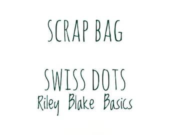 RBD Swiss Dot fabric Scrap bag