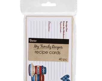 My Family Recipes Recipe Cards - Country Cookin' - 4 x 6 inches - 40 cards 1219-521