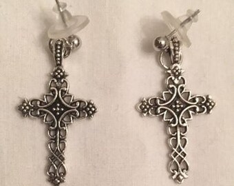 Silver Filigree Earrings (#293)